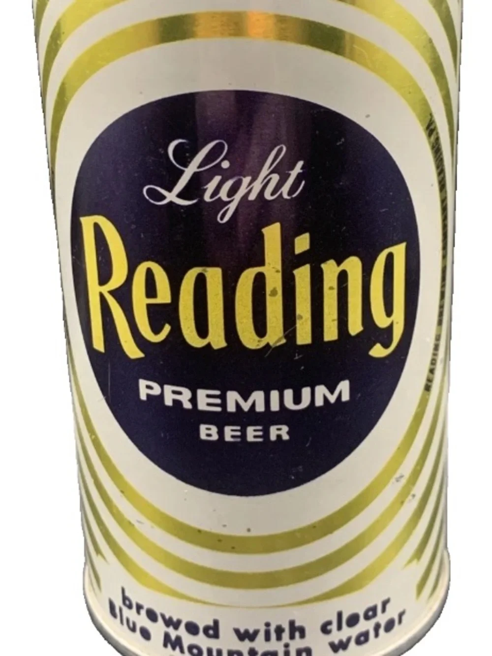 Vintage Beer Can Reading Light Premium Beer Gold Can Pull Tab Empty Steel